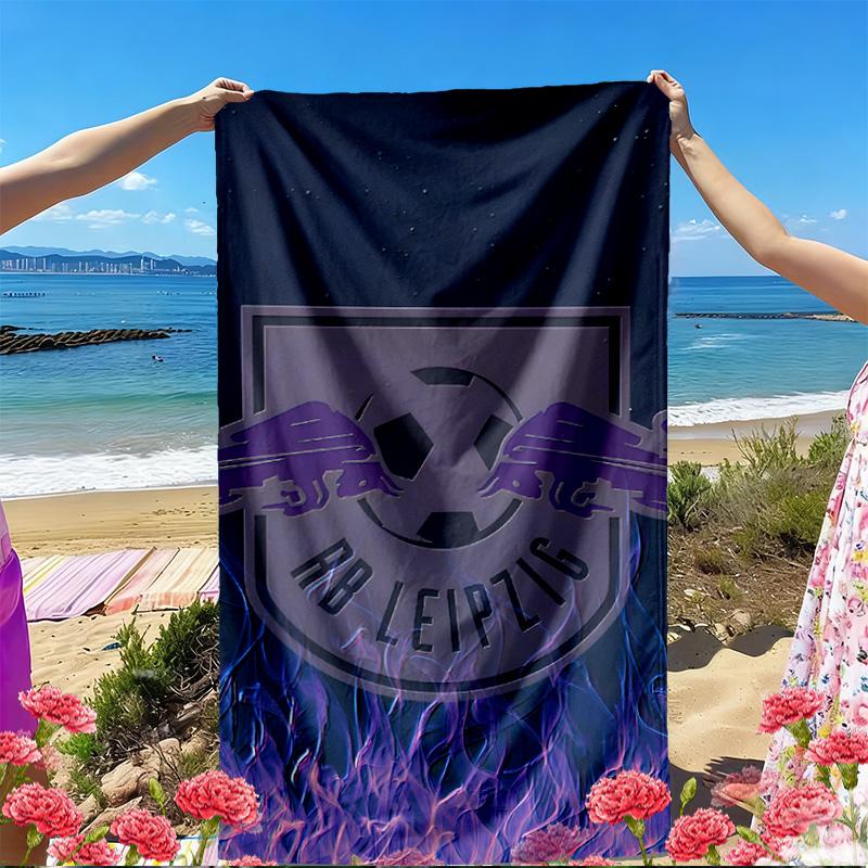 RB Leipzig Print Beach Towel, Versatile Lightweight Absorbent Beach Towel for Pool Surf Yoga Bathroom, Perfect Birthday Holiday Gift