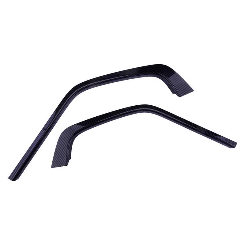 1 Pair Front Bumper Center Upper Grille Covers Trims Fit For Toyota RAV4 2019 2020 2021 2022 2023 2024 Carbon Fiber Style ABS