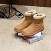 Thick-soled Snow Boots Women's New Winter Fleece Thickened Short Fleece Boots Cotton Shoes Martin Boots