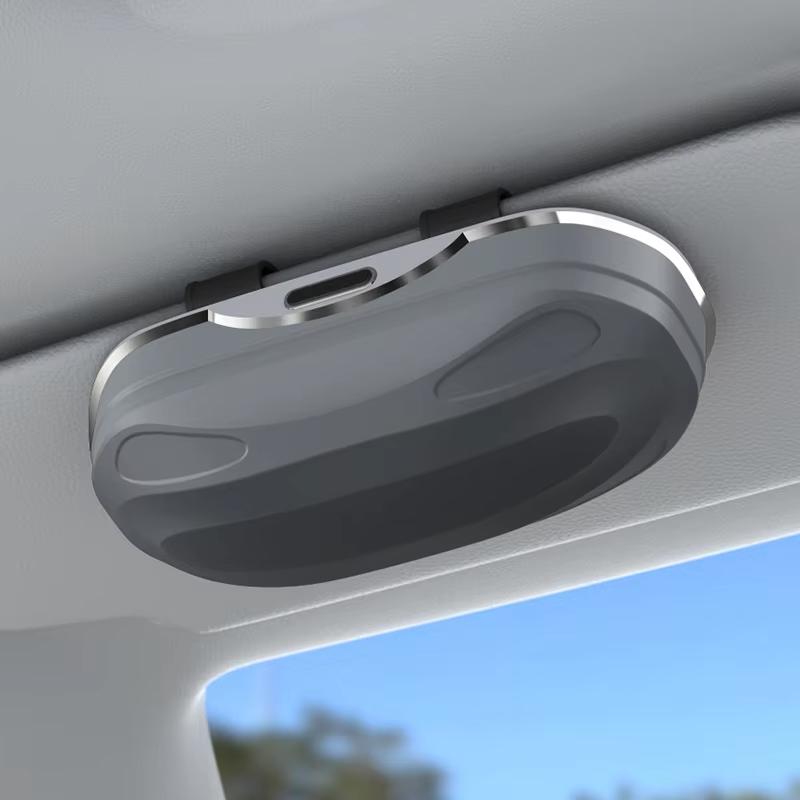 Car Glasses Box Press Switch Sun Visor Glasses Holder Internal Soft Fabric Scratch Resistant Shock-proof Eyeglasses Storage Case