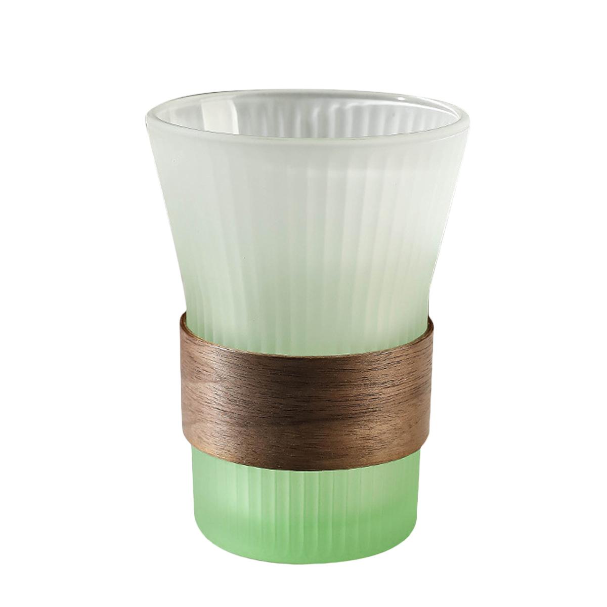 

Стеклянные кофейные кружки Leeseph, кружки для холодных напитков мокко с широким горлом, чашки с тонкими полосками, идеально подходят для латте, напитков, газировки, воды 200-300ml