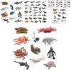 Realistic Ocean Animal Model Set Including Whales Dolphins Sharks Turtles Crabs And More For Educational Play And Decoration