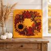 Funkelnde Herbstornamente Kürbis Kunst-Kit mit Kunstperlen, Herbstkranz Malerei Ernte Handgemachtes Bastelgeschenk 3D Perlen-Kit für Erwachsene Anfänger, Zuhause