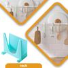Plastic Shelf Pot Shelf Cover Holder Bracket Pan Pot Cover Rack Lid Cover Stand
