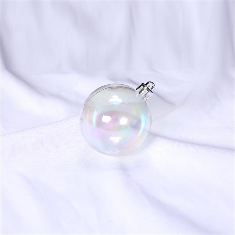 4/5/6cm Colorful Ball Decoration Christmas Tree Hanging Pendant Birthday Party Wedding Transparent Ball Bubble Decor