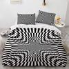 Psychedelische Digitale Print Beddengoed Set 3D Dekbedovertrek Set Microfiber Volwassenen Vrouwen Eenpersoons Queen King Twin Full Size Bedlinnen