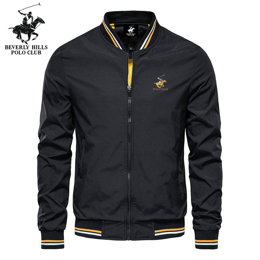 

POLO CLUB 2025 Autumn Men s Pony Embroidered Zipper Jacket High Quality Business Leisure Outdoor Sports Jacket S
