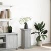 VidaXL Pedestal with Storage Sonoma Grey Engineered Wood, Display Case, Display Stand, Presentation Shelf, Stand 854621