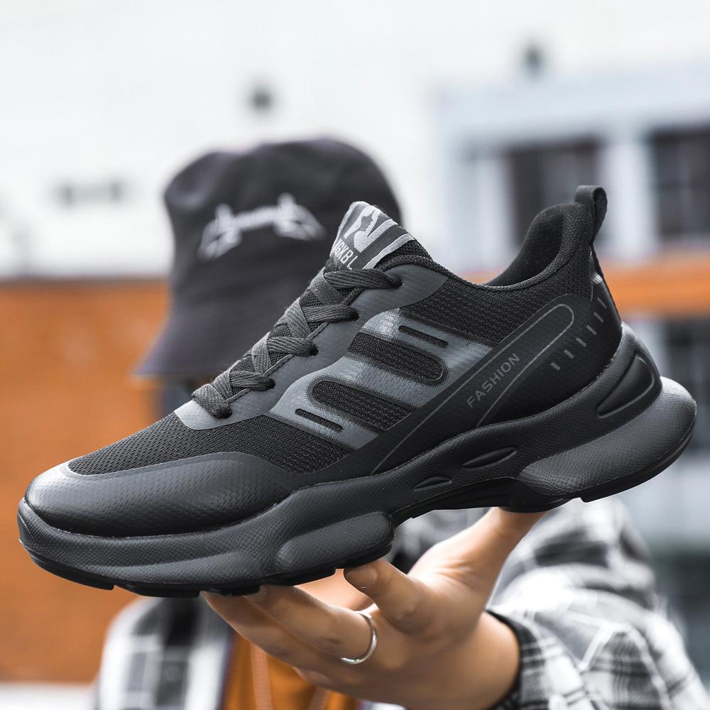 Nieuwe heren herfst enkele schoenen ademende veelzijdige schoenen casual sport herenschoenen