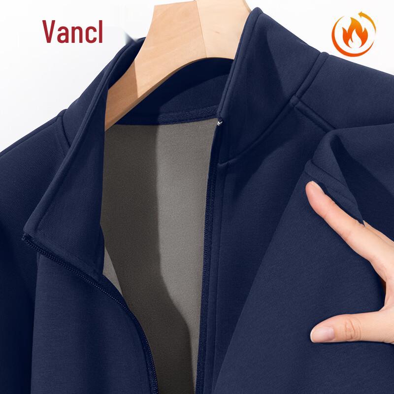 VANCL Men s Heavyweight Fleece-Lined Stand Collar Jacket M