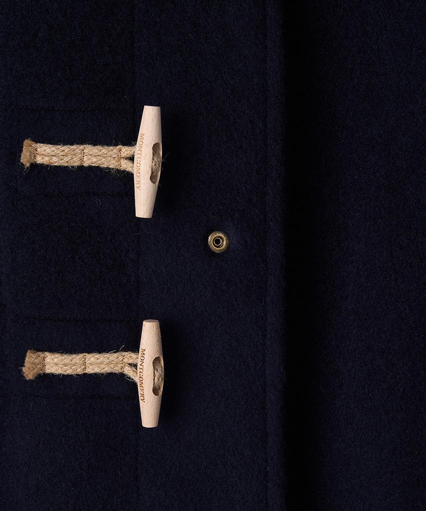 Montgomery Short Original Duffle Coat With Wooden - Navy