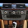 Carbon Fiber For BMW 5 Series E60 Car Inner Gearshift Air Conditioning CD Panel Door Armrest Decorative Cover Trim Car Sticker