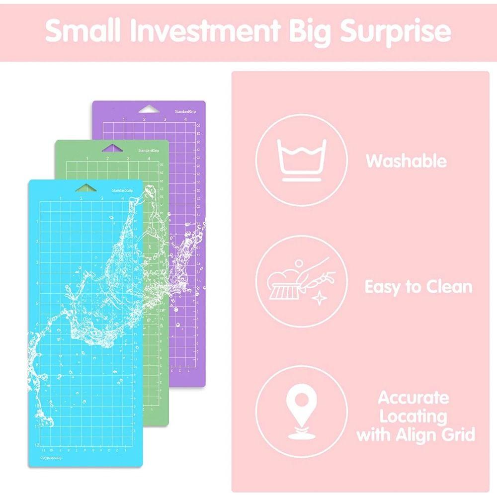 4.5 X12 Inch Cutting Mat PVC Base Plate for Cricut Joy Machine Engraving Machine