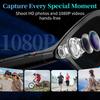 Occhiali Intelligenti con Fotocamera da 8MP Registrazione Foto Video HD Traduzione AI Lenti Fotocromatiche Chiamate Bluetooth Musica Assistente Vocale Occhiali Batteria da 300mAh Unisex