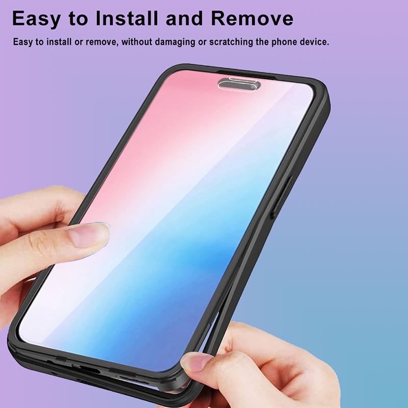 For Iphone 17 360°All Inclusive Protective Case Soft TPU+ PC Bumper Phone Case For Iphone 17 Pro Max Transparent Cover 17 Air