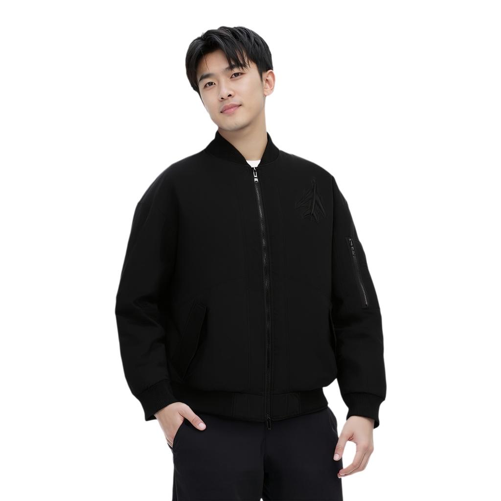 Li-Ning Counterflow Graphic Bomber Jacket 'Black' Men's AYMS407-5