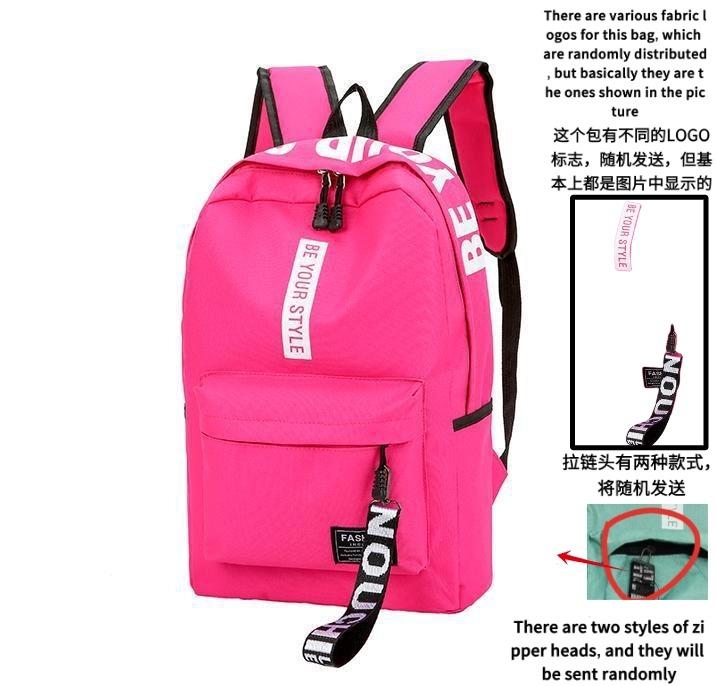 Fashi Trend Backpack Backpack for Men and Women Junior High School High School Student Bag Large Capacity Korean Versi of Th