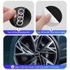 4 KS 56/60/65mm Krytky nábojů Audi Středové krytky kol auta Znak Odznak Samolepka Dekorativní Doplňky Pro Audi A1 A2 A3 S3 S6 Q3 Q5 Q7
