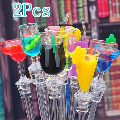 2 buc / 1 buc Mixer drăguț pentru băuturi cocktail Bar Puddler Muddler Agitator Bețișoare de amestecare Oală de amestecare