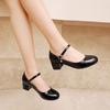 Girls Leather Shoes Kids Princess Party Dress Shoes Comfortable Women's Low Heel Shoes Girls Black White College Shoes Size28-43