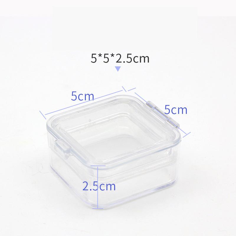 Plastic Transparent Dental Box Denture Storage Box With Film Membrane Colorful Hinge For Crown And Bridges