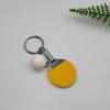 3D Table Tennis Pendant Keyrings Keychains Sports Small Table Pingpong Keychain Cute Sports Keychain Pingpong Pendant