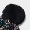 Women S Sequined Knit Hat Autumn Winter Warm Ear Protection Street Style Casual Hat