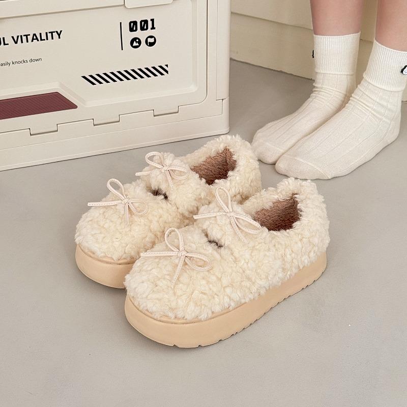 Mao Mao Cotton Shoes Women Wear In Winter, New Gentle Velvet Warm Mary Jane Women's Cotton Shoes