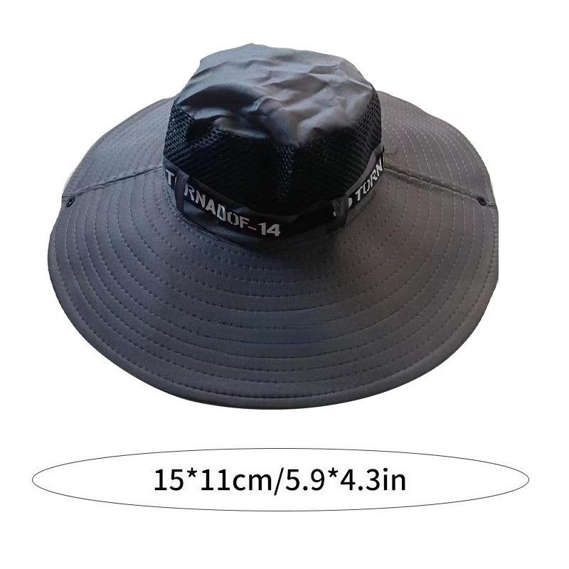 Summer Large Sun Hat for Men Women Breathable Fishing Cap UV Protection Mesh Fisherman Hat Hiking Outdoor Beach Cap
