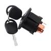Starter Ignition Switch w/Keys for John Deere L100 L105 L107 L108 L110 L111 L118 L120 L130 125 135 145 155c 190c G110 Tractor Riding Mowers - 4 Key