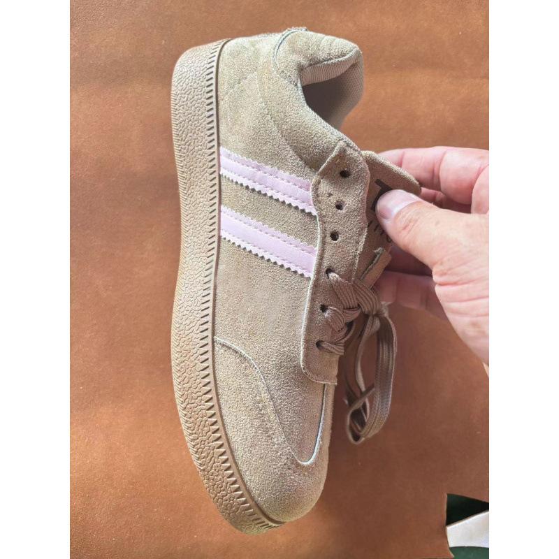 Dexun Retro Flat-bottomed Versatile Sports Lace-up Color Matching Three-bar Dexun Shoes Women's Casual Board Shoes Forrest Gump White Shoes