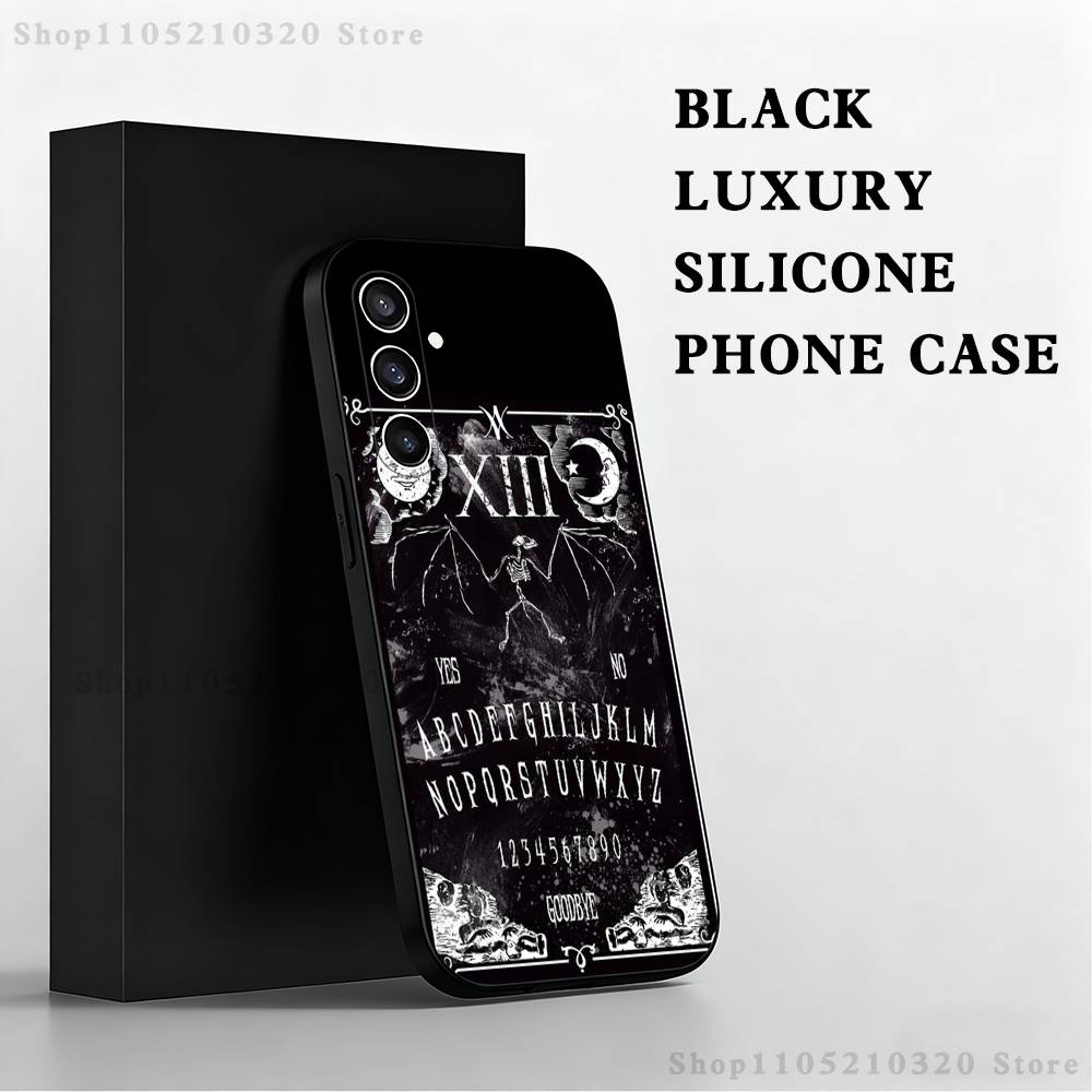

Supernatural Art Ouija Board Phone Case For Samsung S25,S24 Ultra,S20,S30 plus,S22 plus,S23,S30 Ultra 5G Silicone Black Shell SamsungS20lite