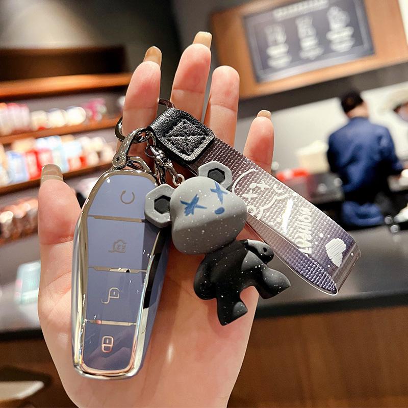 BYD Key Cover - Compatible with Dolphin, Han, Song, Qin, Yuan Plus DMI, Song Pro Max, Speed, Sharp, Han EV, Destroyer 05.