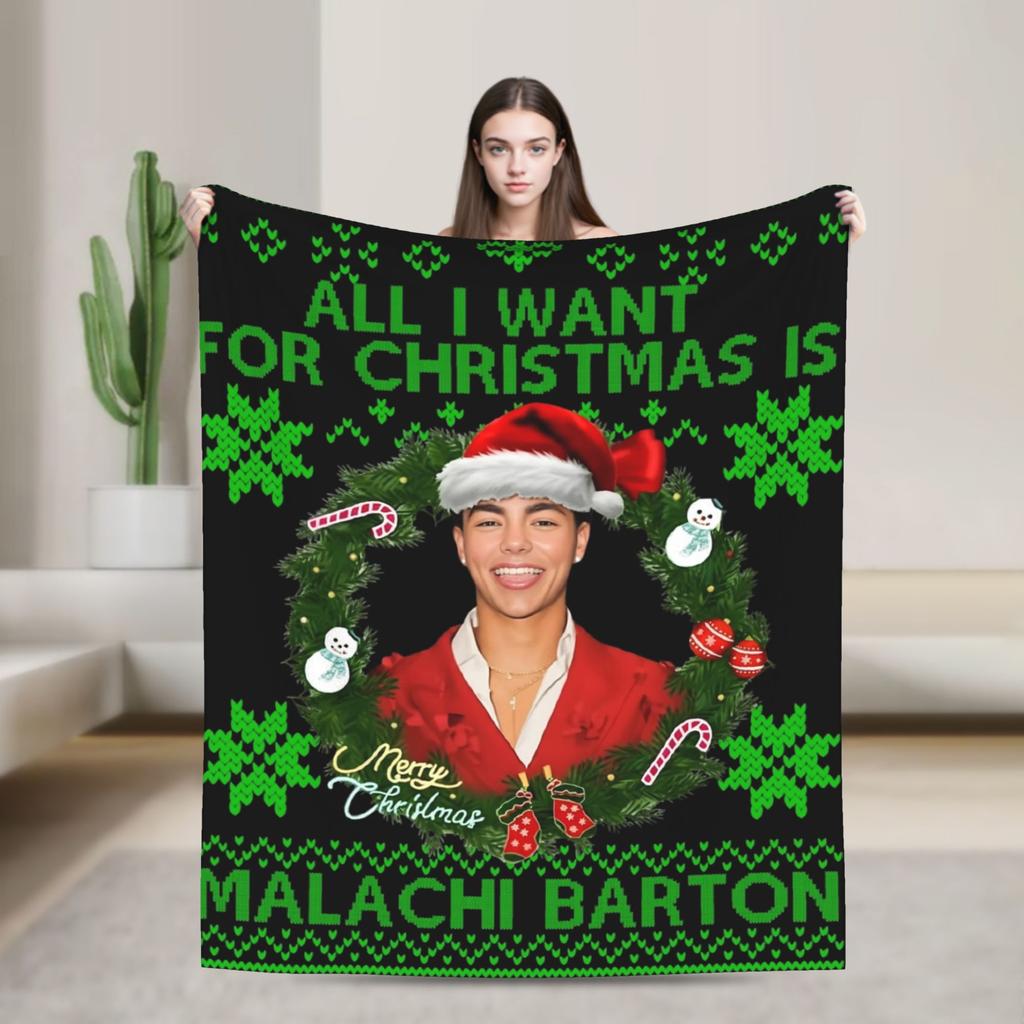 Malachi Barton Blanket Warm Cozy Fluffy Throw Blankets for Bed 50x60 Inch Multi-size Bedspreads