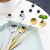 Spoon Long Handle Fine Texture Stainless Steel Mixing Coffee Spoon for Home