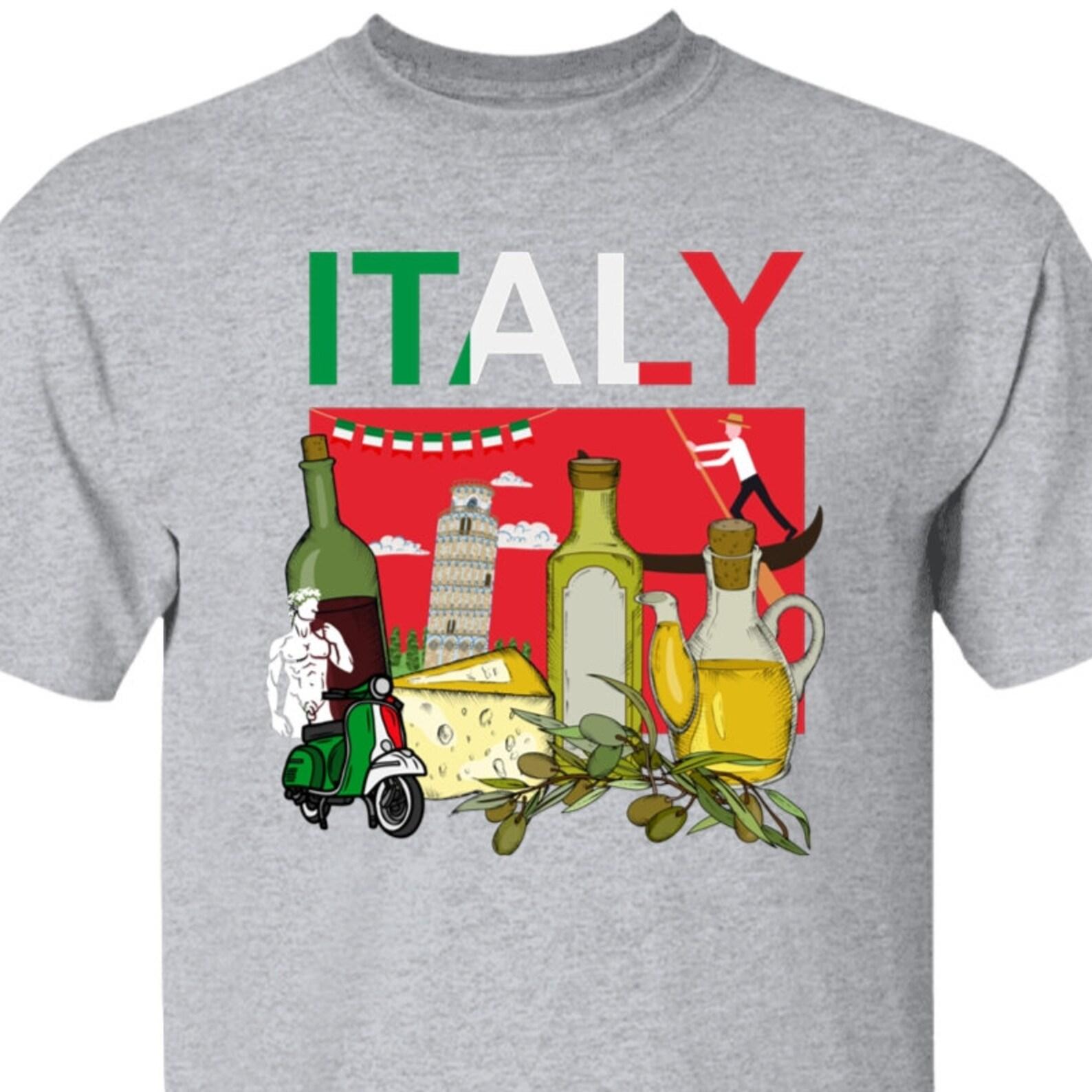 Italy Vacation T shirt: Italian Pride & Food Lover s Tee for Travel Enthusiasts And Expats S