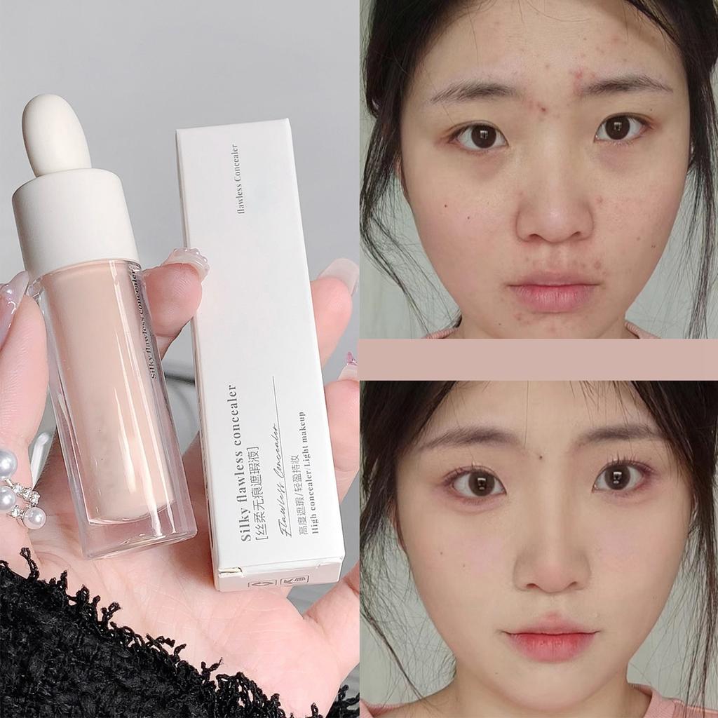 Silky Soft Concealer Pen Concealer To Cover Acne Marks Spots Dark Circles Face Brightening Skin Tone