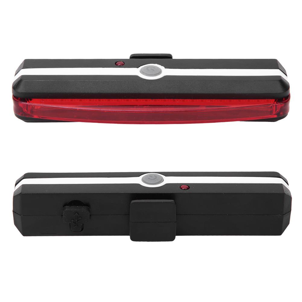 USB Charging Bicycle Taillight Bike Rear Tail Safety Red Warning Cycling Lamp