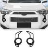 2xCar Fog Light Lamp Decor Cover Trim For 4Runner SR5/ TRD Pro 2014+ Gloss Black
