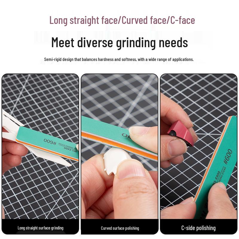 High-Grade Water Washable Semi-Rigid Sanding Stick for Military Model Polishing
