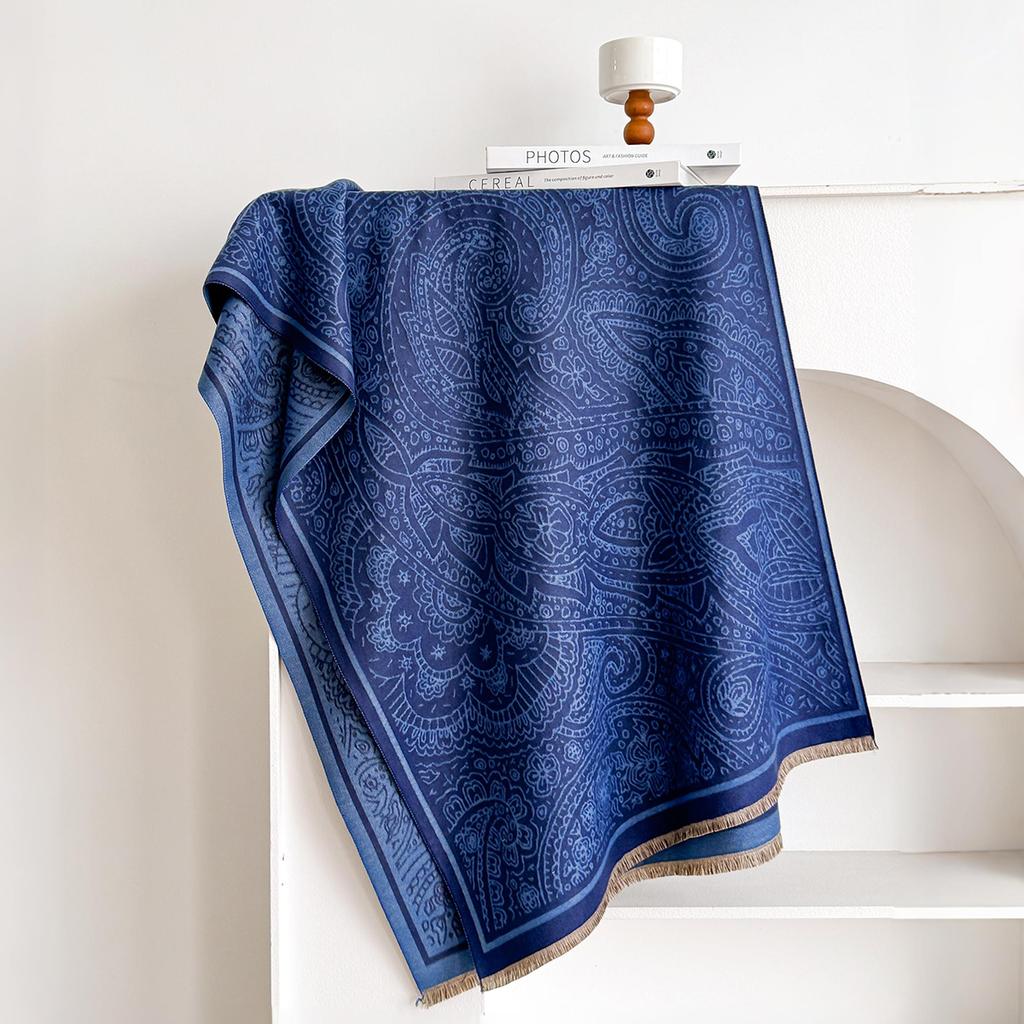 New Fashion Cashmere Women Paisley Print Double-sided Scarf Winter Warm Elegance Shawl Pashmina Female Outdoor Scarves