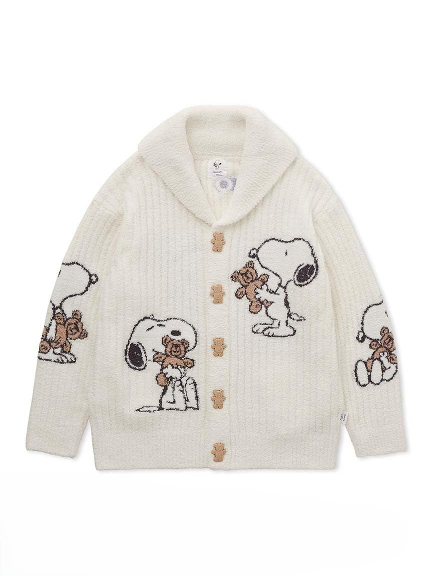 

Шаль PEANUTS JQD картон PUNT251031 OWHT [мороженое пике] SNOOPY×BEAR для женщин