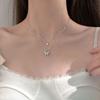 Sparkling Double-Layer Butterfly Necklace - 2021 Trendy Korean Choker with Cool Style Clavicle Chain