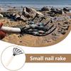 Yard Rake 5 Tine Claw Rake And Cultivator Manual Cultivator Digger Tool With Ergonomic Grip For Weeding Soil Dirt Sand Yard