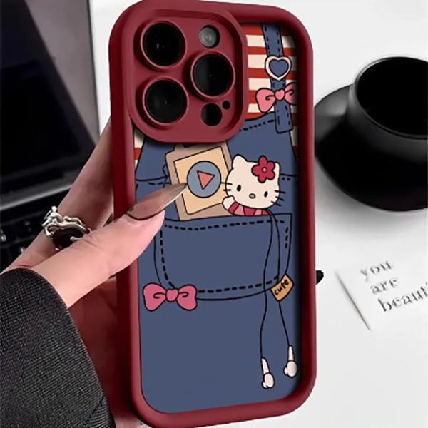 Ladder Shell Music Cartoon Cat Case, Fits Apple 17 Pro Max/16/15/14/13 Pro