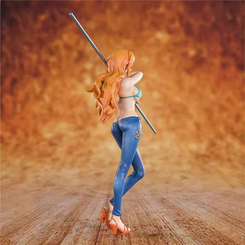 Anime One Piece The 20th Anniversary Nami Sexy Girl Collection Figure Action Model Toys Desktop Decoration Christmas Gifts