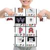 Summer Fashion Kids T-shirt Cartoon Alphabet Pattern 3D Print Casual Loose Outdoor Girl and Boy Short Sleeve Tees Top Pullover