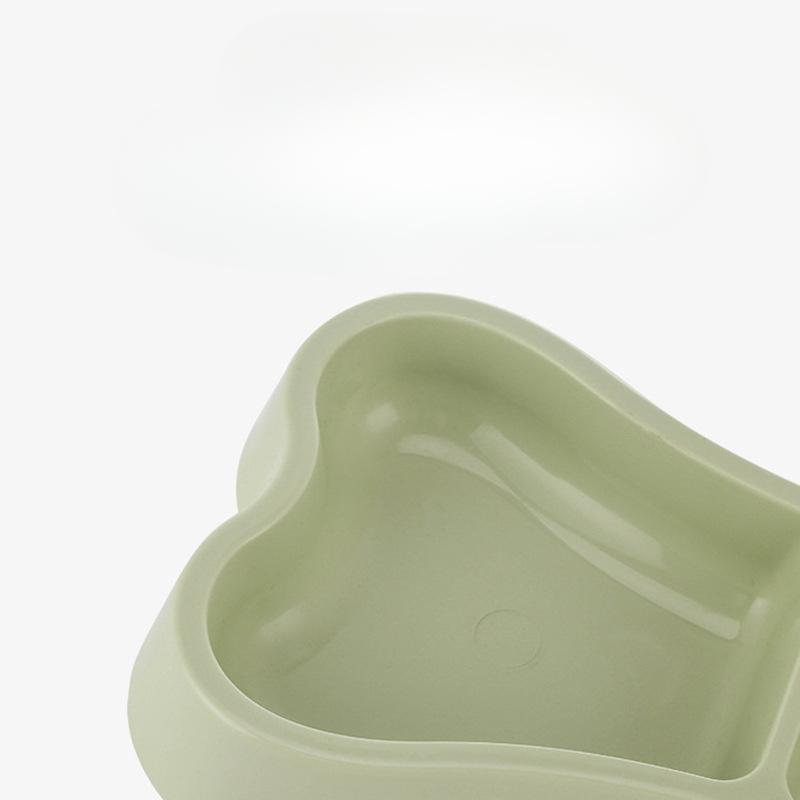 Pet Double Bowl Dog Bone Shape Dog Double Bowl Macaron Bone Shape Cat Double Bowl Pet Bowl Dog Bowl Cat Bowl