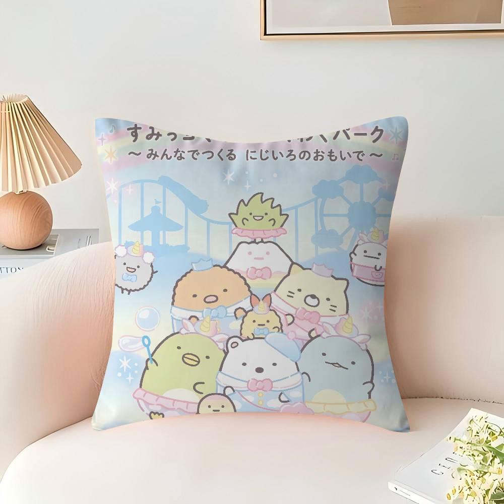 Sumikko Gurashi Cushion Cover Pillowcase Upholstery Sofa Throw Pillow Home Decor Pillowcas