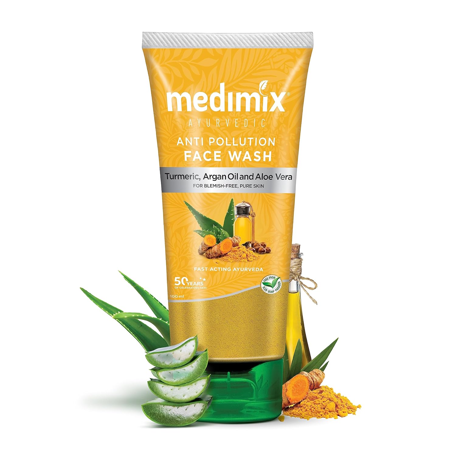 

Medimix Аюрведическая пенка для умывания против загрязнений 100 мл | Осветляющая, увлажняющая, натуральный уход за кожей